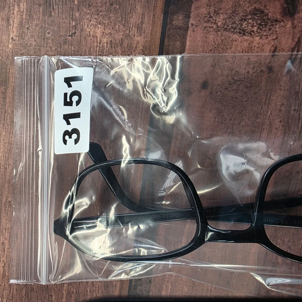 Rochester Optical Black Oval Eyeglass Frames Vintage Style‎ 150mm FRAMES ONLY